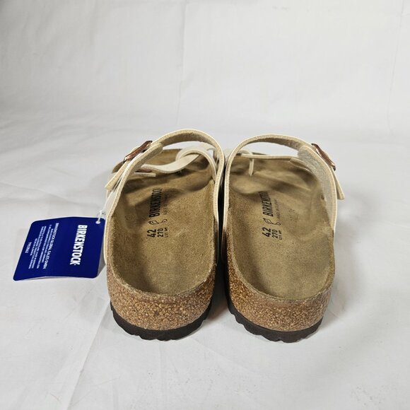 Birkenstock Mayari Graceful Pearl White Slides Sandals Size 42 Women's Size 11 - Picture 2 of 10